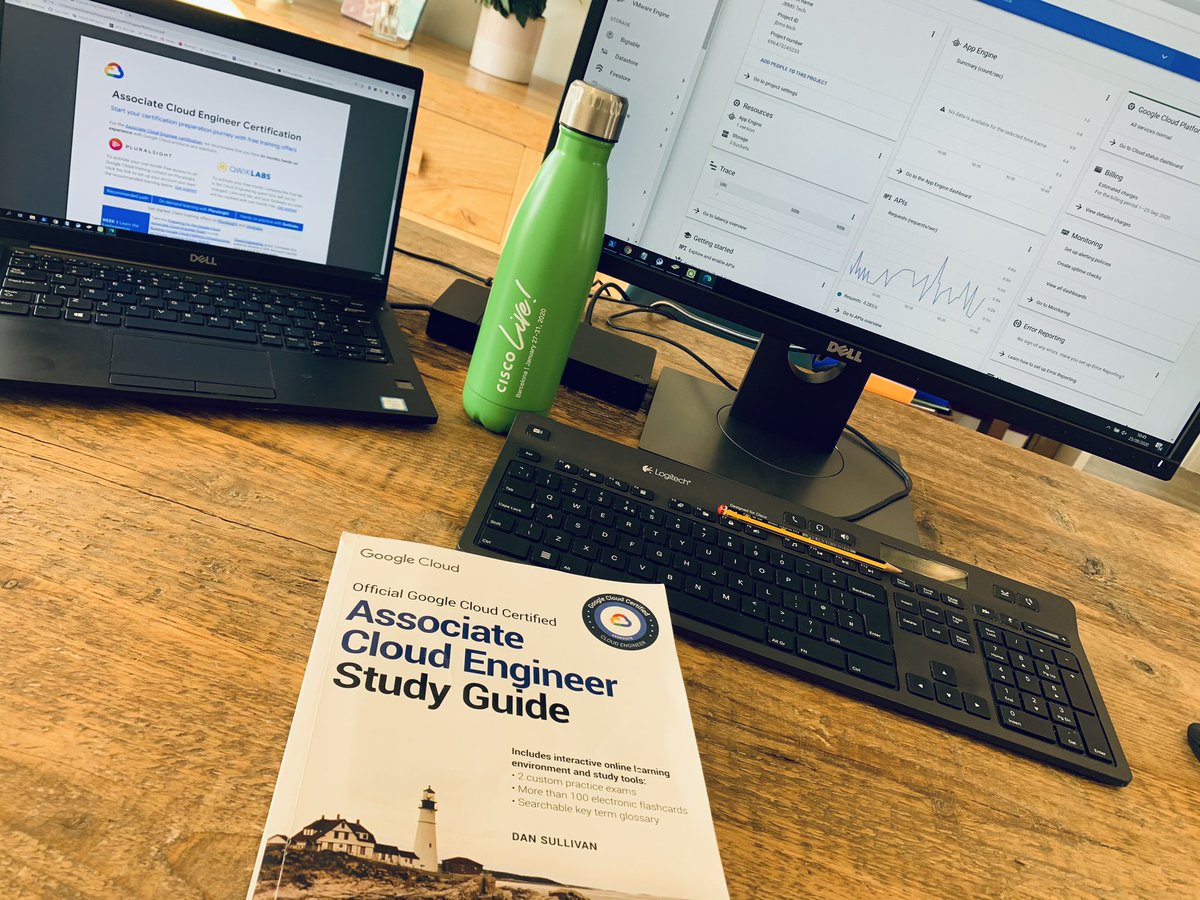 jjbclark's tweet photo. I had every intention to spend today finishing off this book that I started in Feb; kids at school, wife out...perfect! No such luck! Problems at work yesterday doomed any of these ideas! #associatecloudengineer #google #gcp #training #bestlaidplans #doomed https://t.co/ygx7KXb64b