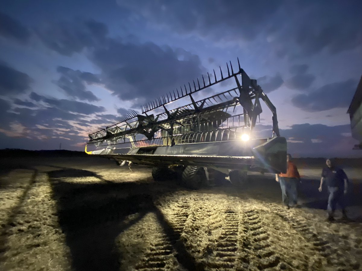 rthul's tweet photo. Got some very cool shots of the @Geringhoff TruFlex Razor last night on a Fendt combine. @TomHadley55 @RogersAgRepair https://t.co/ZRGCBDGYKD