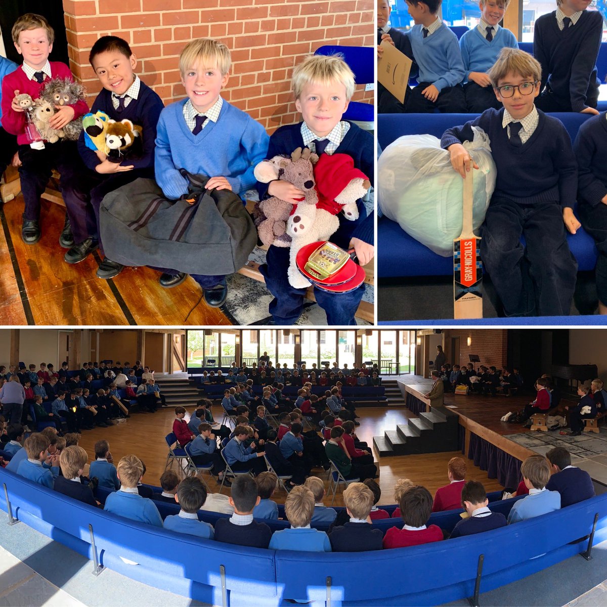 _Ludgrove's tweet photo. All the essentials are packed and ready to go as the boys @ludgrove_school gather in Assembly before their first proper exeat of the term. Enjoy the break boys π! #exeat #alltheessentials #packedandready #schoolassembly #prepschoollife #prepschool https://t.co/yNCiapNaqe