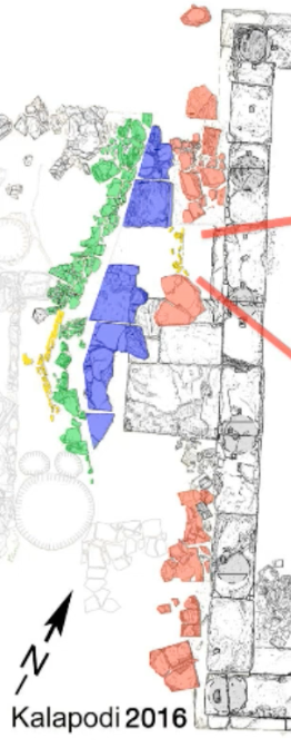 Finally, I noticed how Hellner presented his findings in a typical fashion we have been studying. This picture below shows how he colored different elements depending on their date. /12