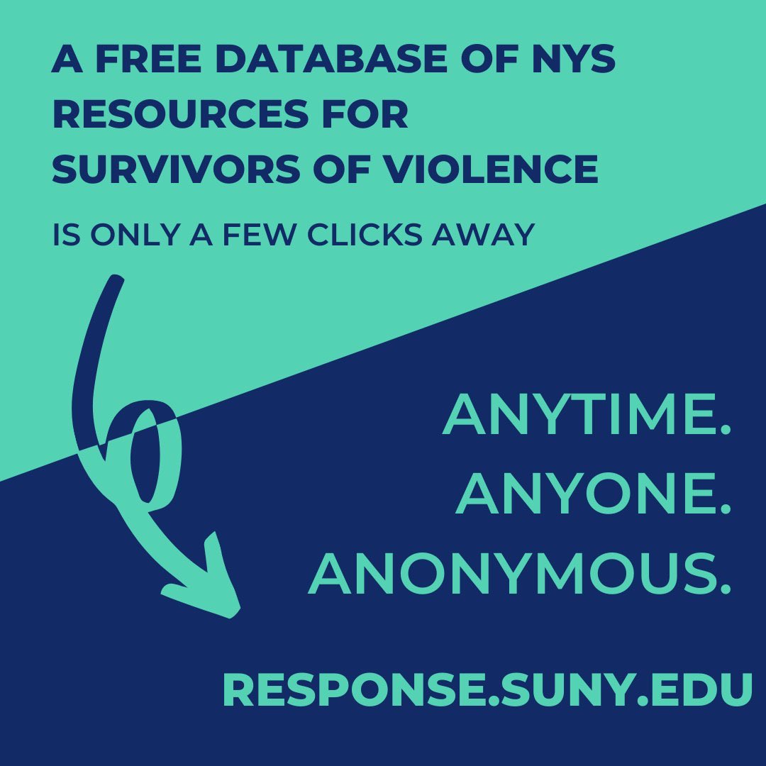 JosephStorchNY's tweet photo. Any NY’er (SUNY or not) experiencing DV, or who may have friends or family who are, can anonymously access free, accurate contact info. for resources (including @NYSOPDV text line &amp; NYS OVS @NYSPublicSafety supported agencies) is @SUNY #SUNYSAVR

Start at https://t.co/bwtDyp3Qil https://t.co/pXRZ0Ufujt