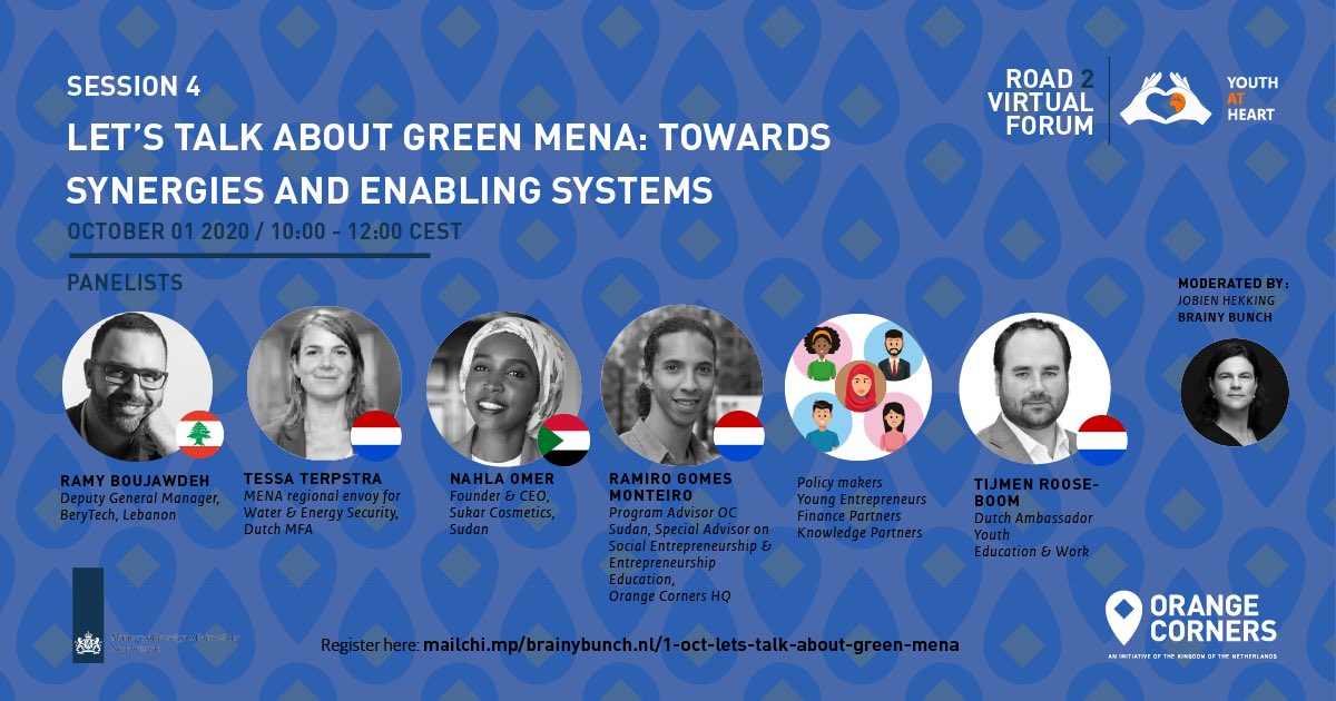 OPPORTUNITY🚨ALERT 
Join <a href="/OrangeCorners/">Orange Corners</a> sessions
1️⃣ National Start-up Policies, the role of youth and the role of the international community Register bit.ly/32HramZ  
2️⃣ Bridging the finance gap for young entrepreneurs in West Africa Register 👉🏾bit.ly/3iHSyqB