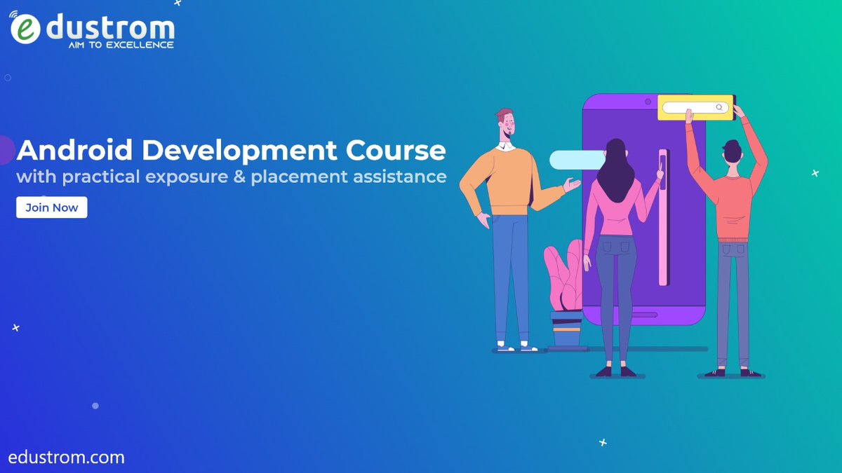 edustrom's tweet image. Learn Android Development and get free lifetime access on Java and Web Designing Video Tutorials!
Hurry up! Offer for a limited time! bit.ly/3jdWD5A
#onlineandroiddevelopment  #androiddevelopmentcourse