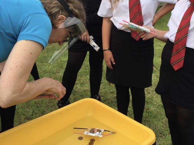 SeaQuestWales's tweet photo. SeaQuest Went Back To School! Pupils from yr7 of Ysgol Cwm Brombil enjoyed SeaQuests Myths &amp; Shipwrecks workshops.  Thank you to the staff at Blancos, who donated the traditional broth for pupils to try. #bringingourworkshopstoschool#OutdoorLearning #FindYourEpic #YearOfOutdoors https://t.co/u263LMMNfy