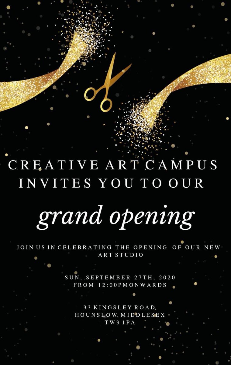 Grand opening of a new local art gallery this Sunday from 12noon at 33 Kingsley Road, @LBofHounslow 

Get down and support your local art gallery. For the artists by the artists.

#art #gallery #creativity #hounslow #arts #creativenetwork