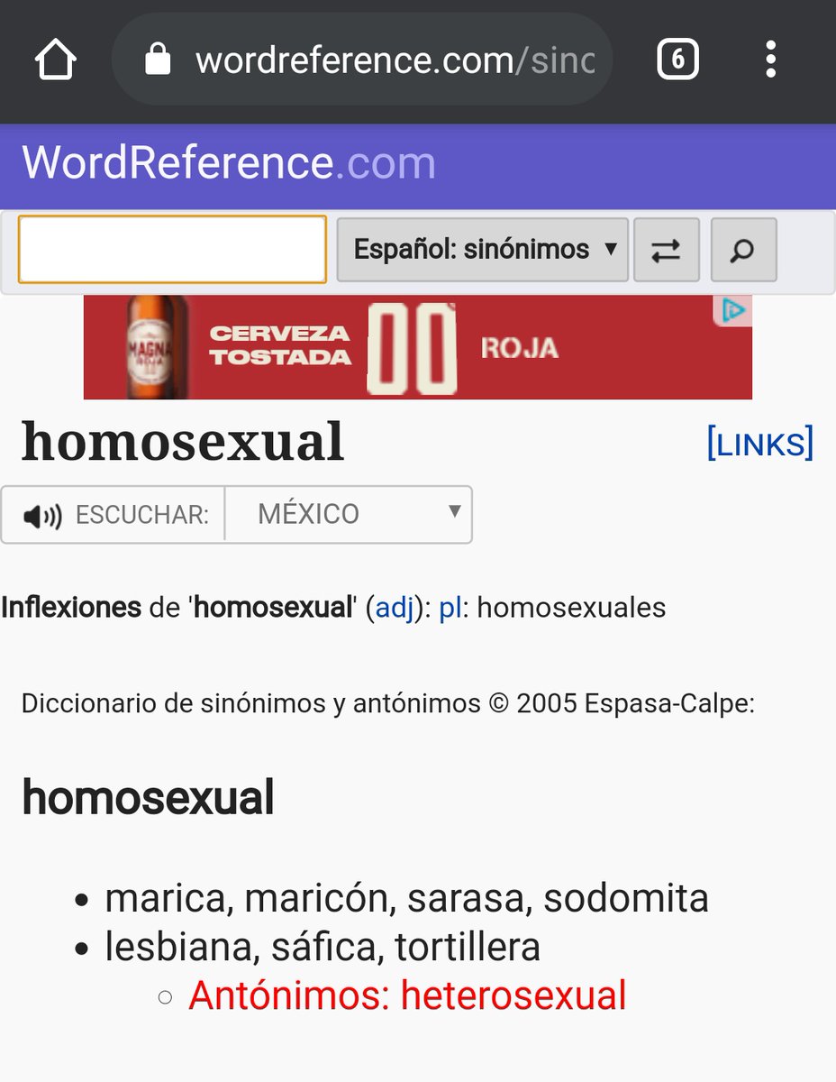 LaWolfaa's tweet image. Según #Google el antónimo de #Homosexual.
¿A caso los homosexuales hombres no podemos varoniles o las homosexuales mujeres no pueden ser femeninas? 
Y para la información de #Wordreference exceptuando #Lesbiana todo lo demás son #Insultos no sinónimos 
#Gracias 🖕🏼 
#homofobia