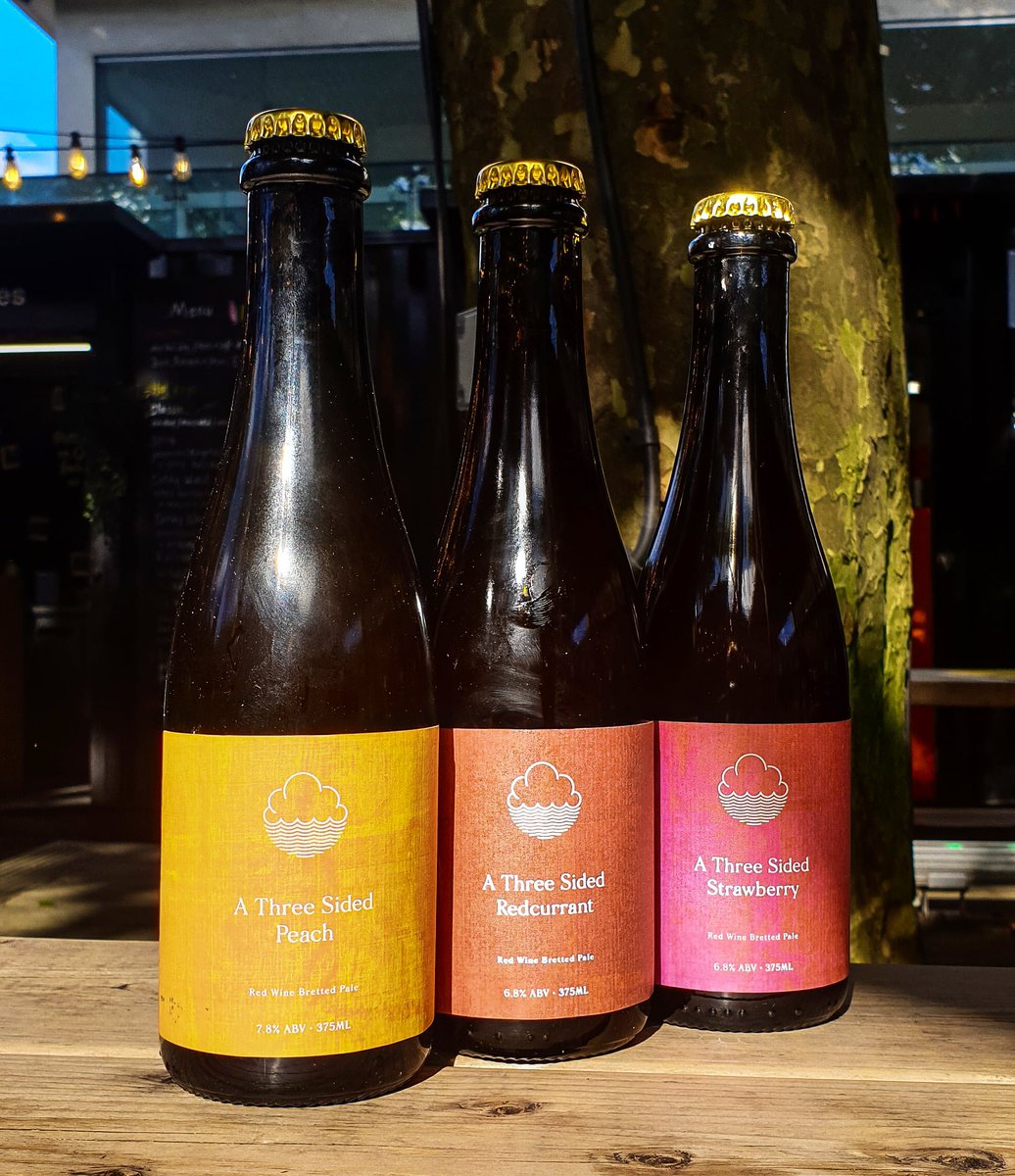New <a href="/cloudwaterbrew/">Cloudwater Brew Co</a> THREE SIDED PEACH, STRAWBERRY, REDCURRANT 21 month BA bretted pales 🔥 on sale now <a href="/Hatch_MCR/">Hatch</a>