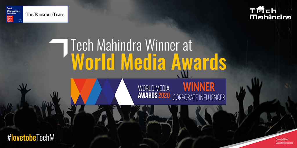 Delighted to share our win at World Media Awards for the Corporate Influence Category - a validation of <a href="/tech_mahindra/">Tech Mahindra</a>'s strong brand value &amp; ability to curate industry leading #ThoughtLeadership. Excited to build on this partnership with <a href="/WSJCustom/">Custom Content from WSJ</a> bit.ly/307jQPD