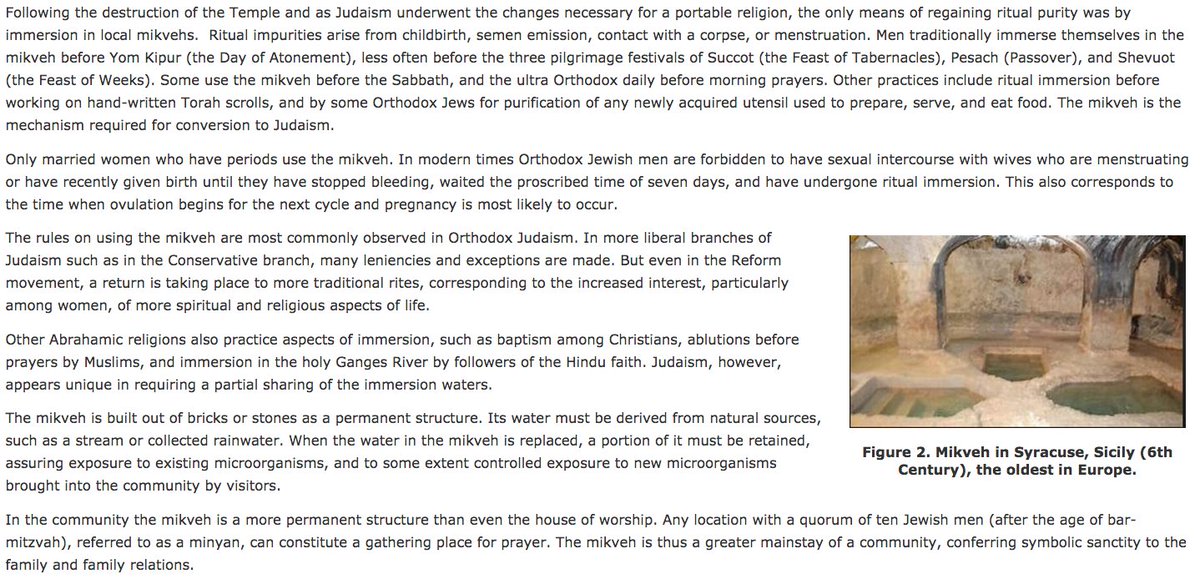 409) To make matters worse, a separate Hektoen International article describes the concept of communal or herd immunity and how the mikveh—a bath used for Jewish ritual immersion—can facilitate this type of “protection.”