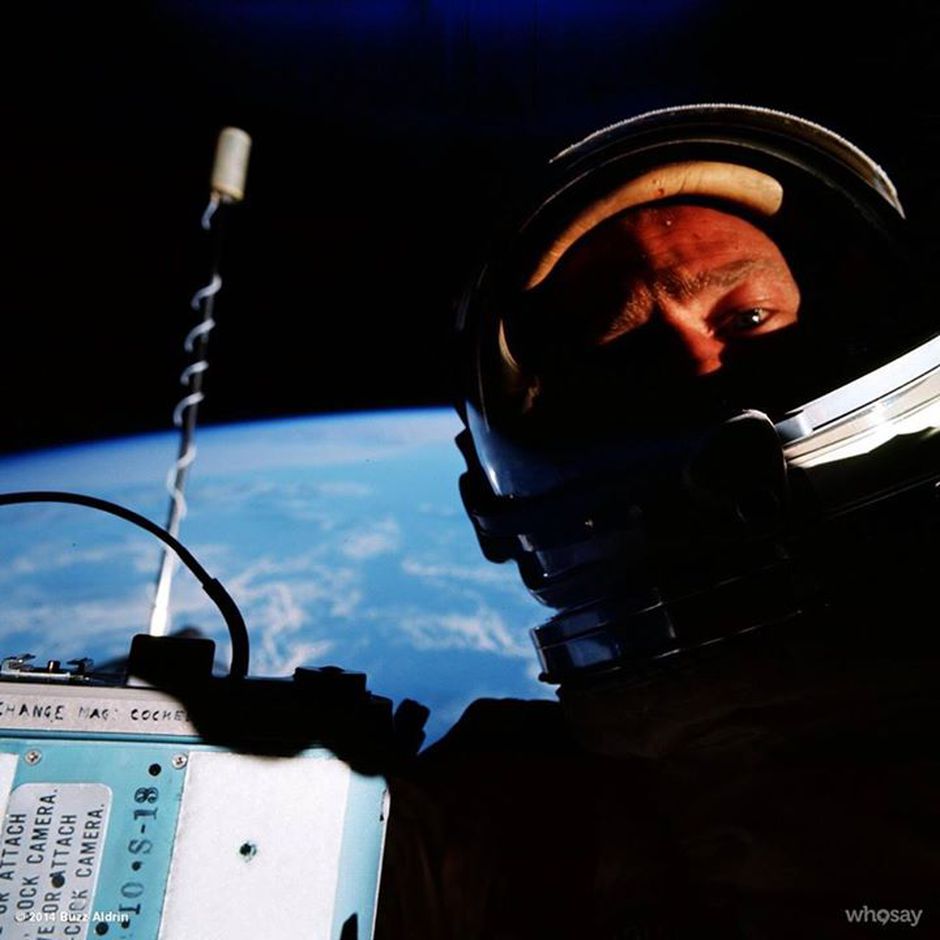 Decades before the word 'selfie' became popular, .@NASA astronaut Buzz Aldrin .@TheRealBuzz had shot the first space selfie while on a spacewalk during the Gemini 12 mission on November 12, 1966!!!! 

That must be a really expensive selfie😁!! 
#Space #Spacehour #SpaceSelfie