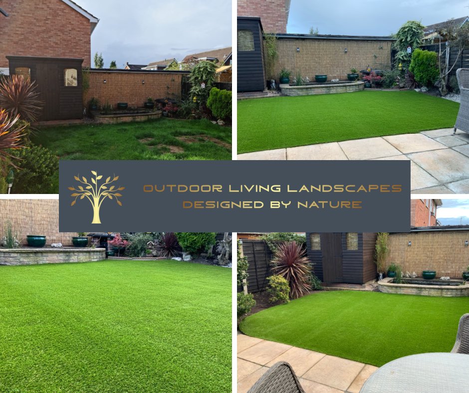 Another outdoor space transformed for a very happy customer!

The difference is amazing, from a patchy muddy lawn to a beautiful maintenance free area fitted with top quality Cambridge grass

If you would like a free no obligation quote please get in touch 
#landscaping