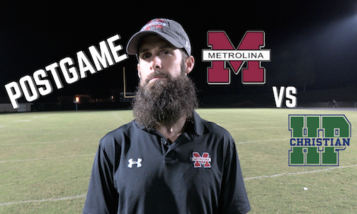 UCNCFootball's tweet photo. Postgame from Metrolina Christian v HPC https://t.co/hFB66shMKy @MCASportsUpdate @MCAStudents @NCPiedmontSport @SCSportsReport @pepman704 @CarolinaVarsity @NCGridiron @NCGridironNews @HSFBamerica @NCPreps @charlottepreps @PrepRedzoneNC @Coach_TL https://t.co/RH2i1cuXQH