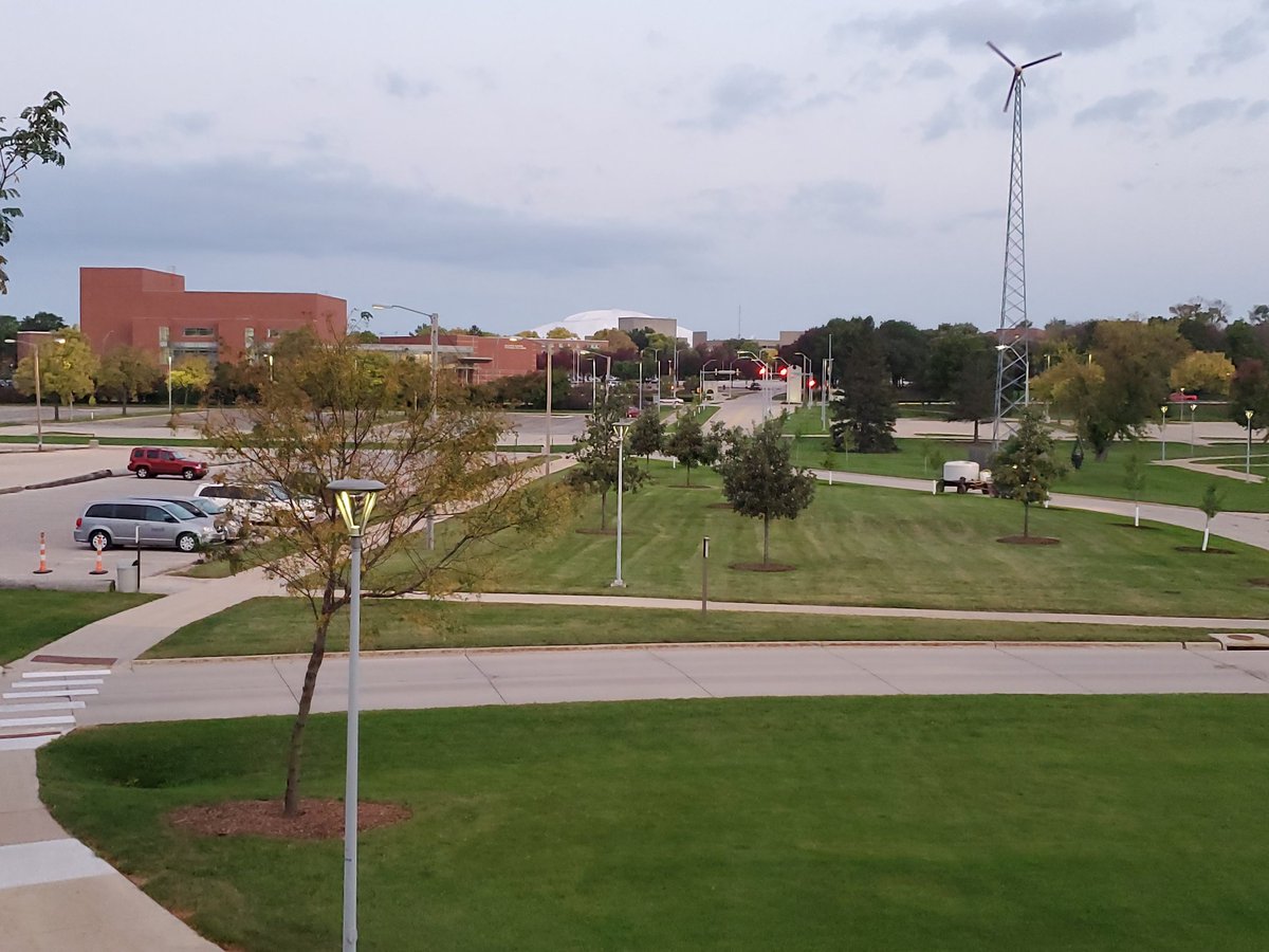 DrewDog22's tweet photo. The sun is rising on the end of week 6 of in-person classes at @northerniowa! The Panther community has been doing a good job of supporting each other and being safe! Let's keep it up! Keep masking up Panther Nation!#UNItogether #KeepOurPanthersSafe https://t.co/2Em7aXk1wm