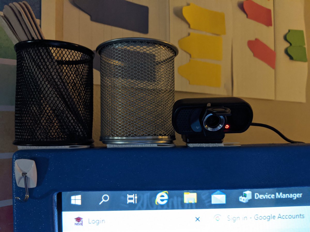 ec_res's tweet photo. Early childhood is ready to Zoom with the school this morning with our new webcam!
#RangerSTRONG
@RoanokeRangers 
#NISDEC
@hatchearlylearn https://t.co/ktQp9y2NA1