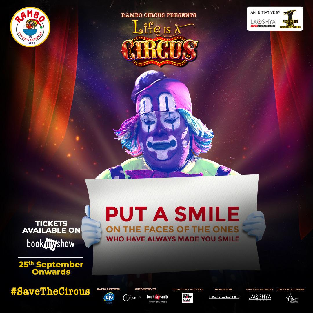 CircusRambo's tweet photo. @iamsrk there would be no one else who could understand this, this ain't just a show but an emotion! Life is a circus but THE SHOW MUST GO ON. We'd love your support on this one! @LaqshyaLiveEx @ProductioncrewL https://t.co/OlLxXENPyf
