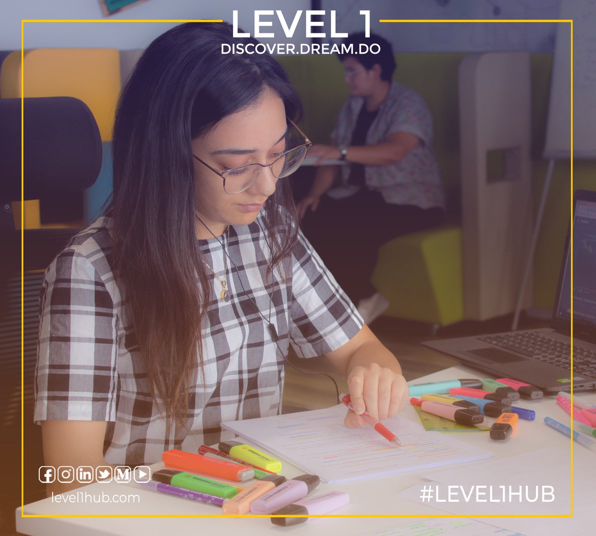 Level1H's tweet image. Looking for an ultimate motivation, productivity and a place with free high WIFI and free snacks ❓
LEVEL1 coworking space is your best and one and only choice ❗️
Join us 💛
For further details please check our website
#LEVEL1HUB #coworking #coworkingspace #motivation #student