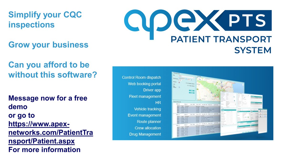 #nepts #nonemergencypatienttransport #patienttransportsoftware #cqcaudit #patientflow #ptsoftware #epcr #ambulancesoftware