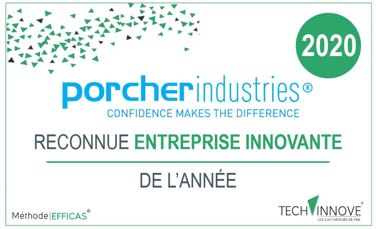 ⚠️ ALERTE ENTREPRISE INNOVANTE ⚠️
Chaque semaine, nous mettons à l’honneur les entreprises qui se bougent et qui innovent, quelle que soit la forme d’innovation.
Bravo à Eric FOREST, Noélie Pichon, Yann HUTZINGER, SENECOT Jean-Marc et à toute l'équipe de Porcher industries ! 👏