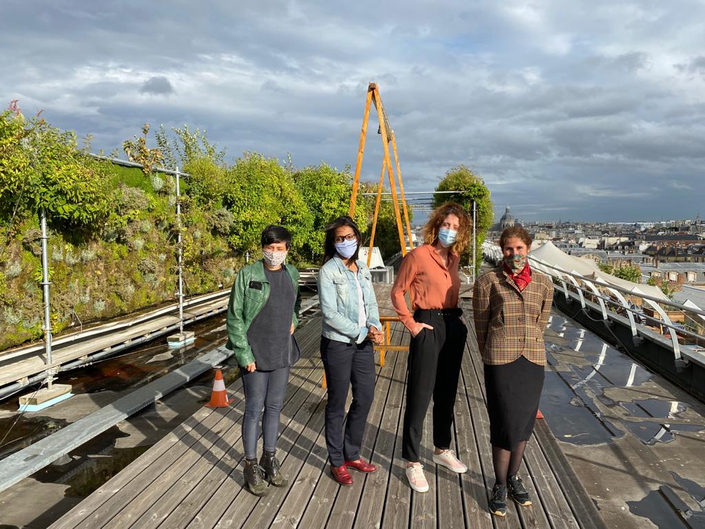 Galeries_Laf's tweet photo. Merci à @AudreyPulvar pour sa visite hier, à la découverte du Jardin Perché de @leBHVmarais et de sa terrasse d'agriculture urbaine, développé en partenariat avec @SousLesFraises depuis 2016 https://t.co/QrUpZMnxk4