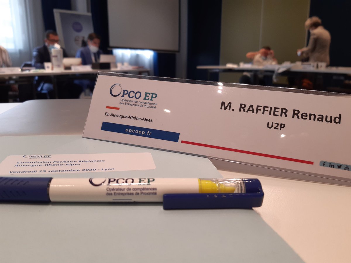 Mise en route de la commission paritaire régionale AURA de l'OPCO EP