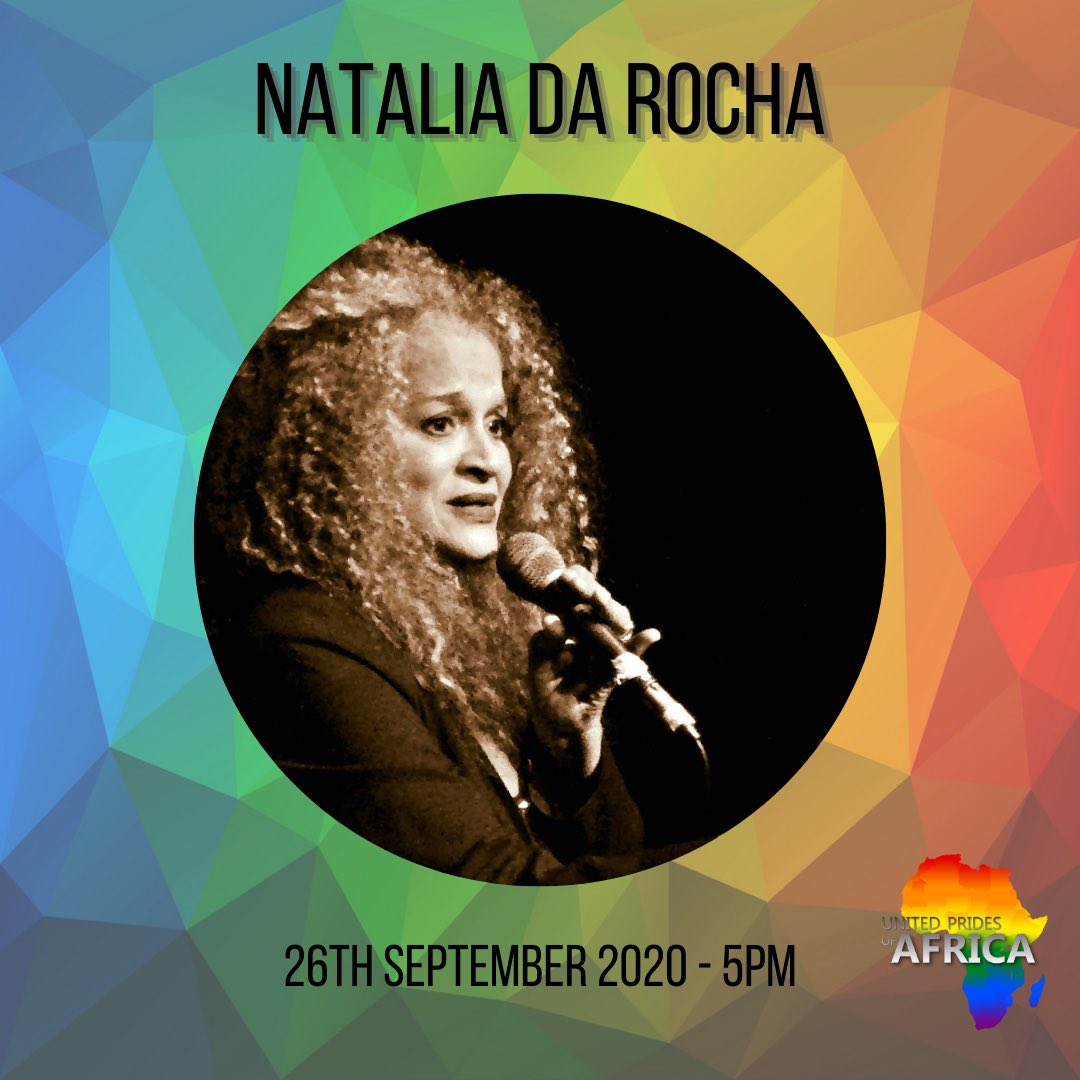 United Prides of Africa is happening on Saturday 26th September 2020! Welcome onto stage - <a href="/NataliaDaRocha4/">Natalia Da Rocha</a> ! Visit: facebook.com/UnitedPridesof… #unitedpridesofafrica #africanpride