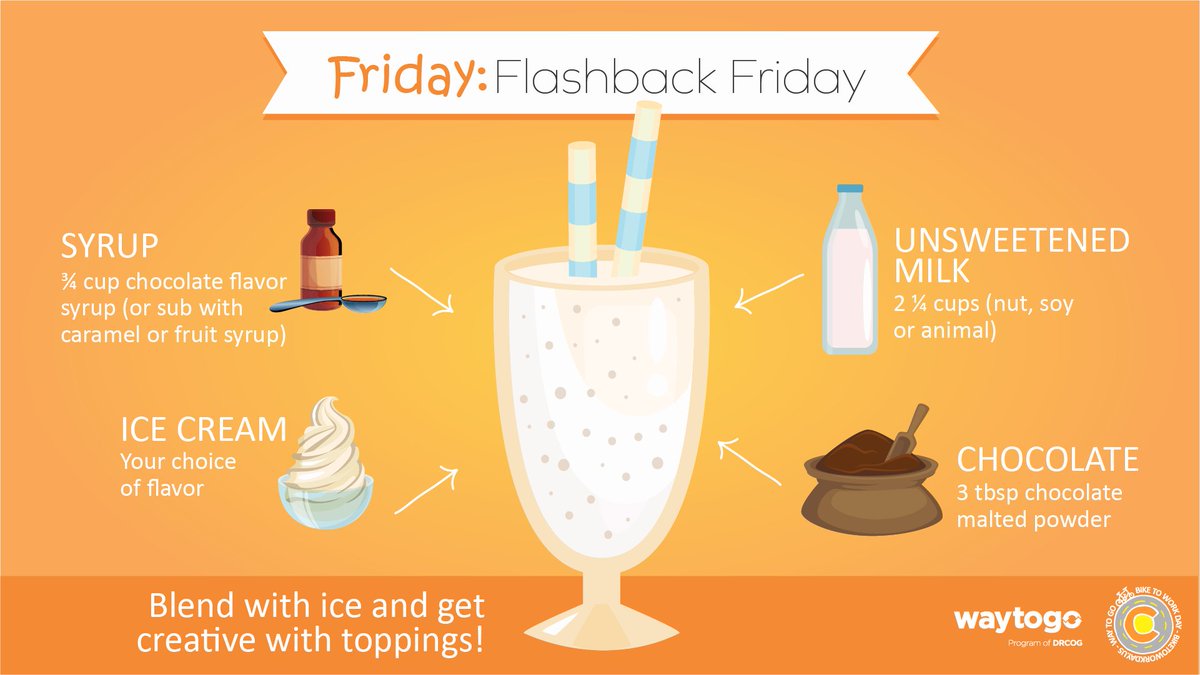 DRCOGorg's tweet photo. Today's #FlashbackFriday #BiketoWhereverWeek smoothie recipe will take your tastebuds back in time! Treat yourself, then head over to https://t.co/JTHHB5HLOh to pledge to ride and be automatically entered for a chance to win a free bike by @ridepriority and @CoClassicPro! https://t.co/NXPLV5qSq3