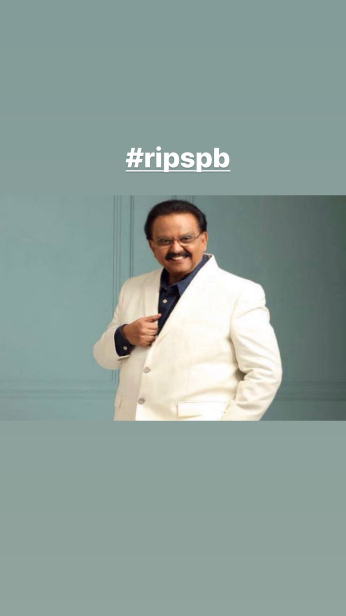 Your songs were part my childhood and adulthood! Your voice will live on for generations🙏🏽 #SPBalasubrahmanyam