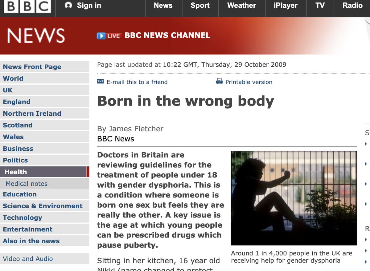 And again, back in 2009 http://news.bbc.co.uk/1/hi/health/8330157.stm