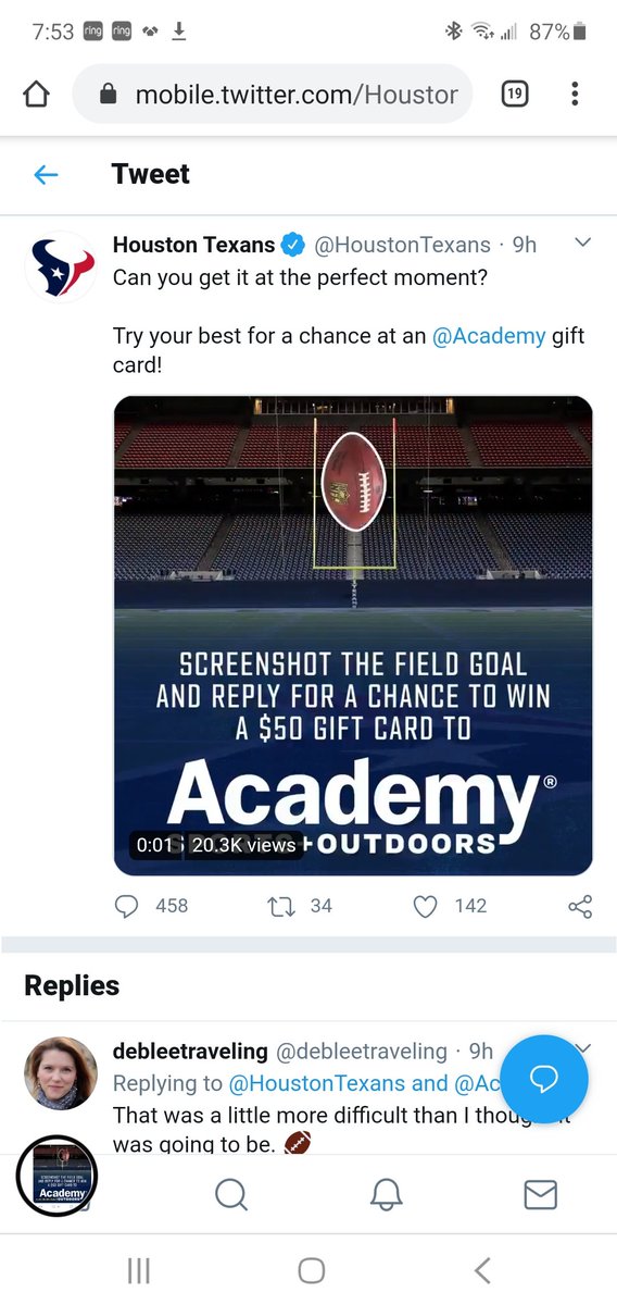 ItalianX2's tweet photo. @HoustonTexans @Academy https://t.co/GaMA4zjgT8