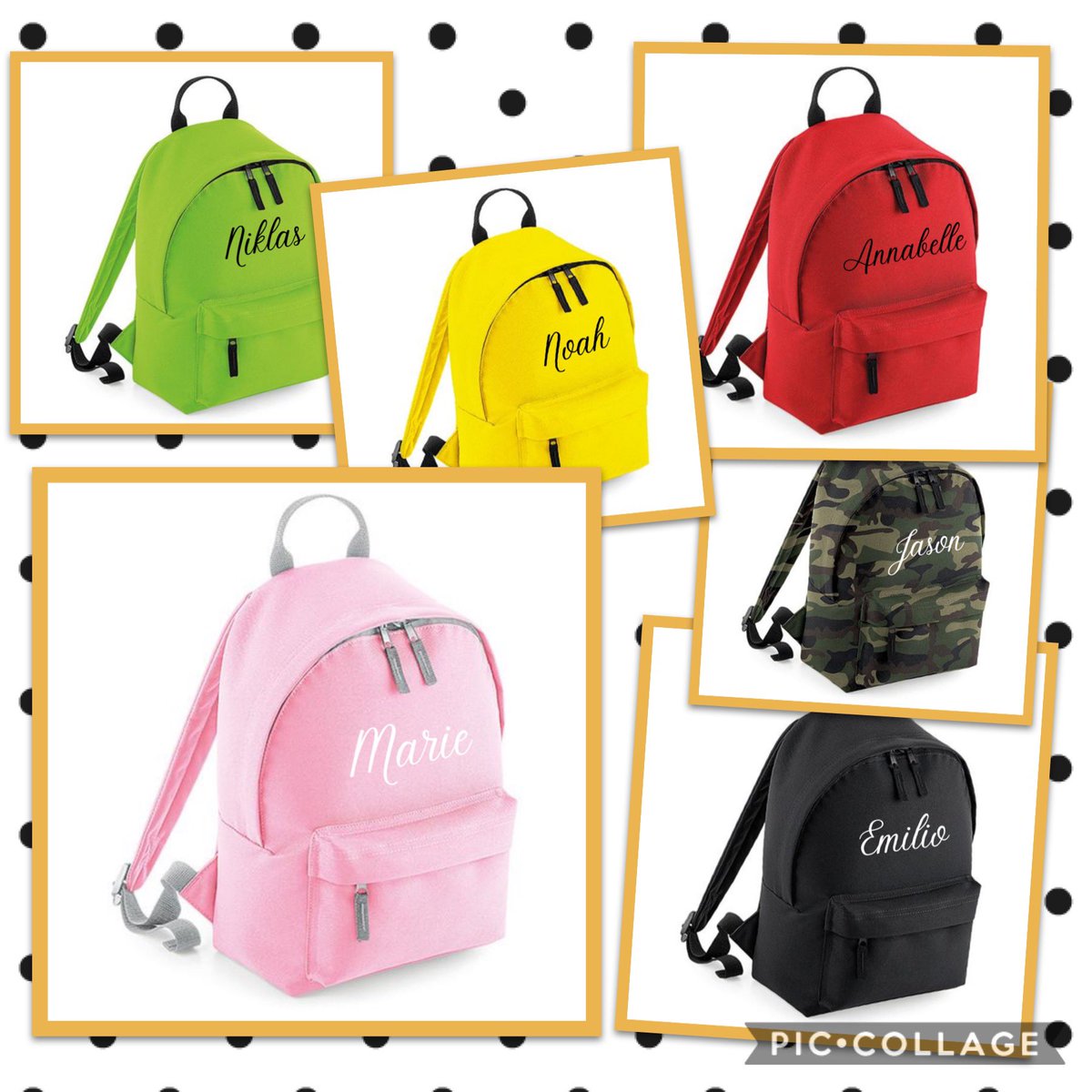 Rucksäcke perfekt für den Kindergarten. Wie immer personalisierbar damit er nicht verloren geht. #rucksäcke #trends #gossiptrends #kindergarten