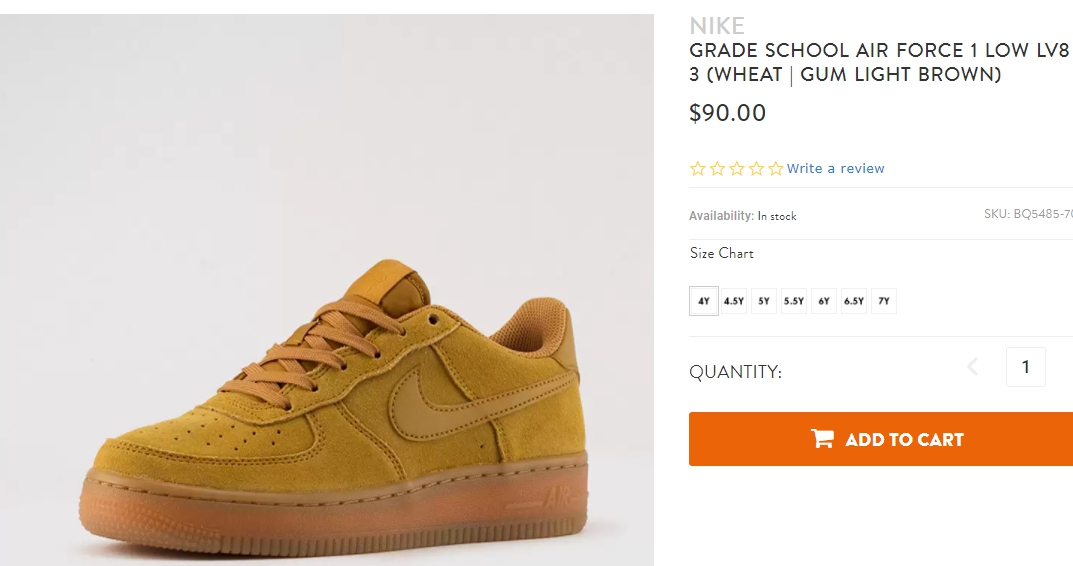 wheat air force 1 grade school