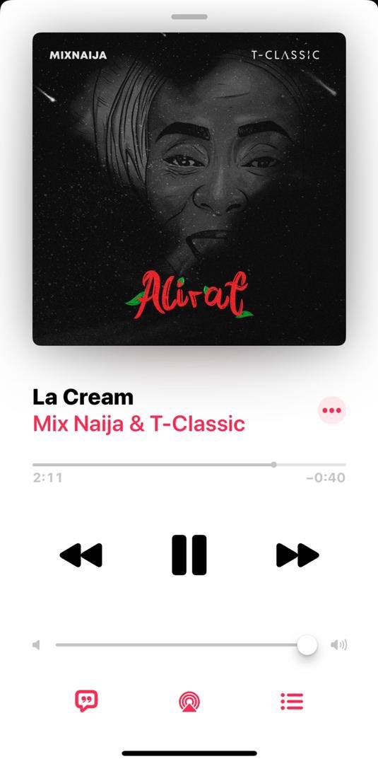 Remi_AFR's tweet photo. My favourite song off T-Classic new project is La Cream. I legit play it like 50 times everyday #ALIRAT https://t.co/YESXRajquj