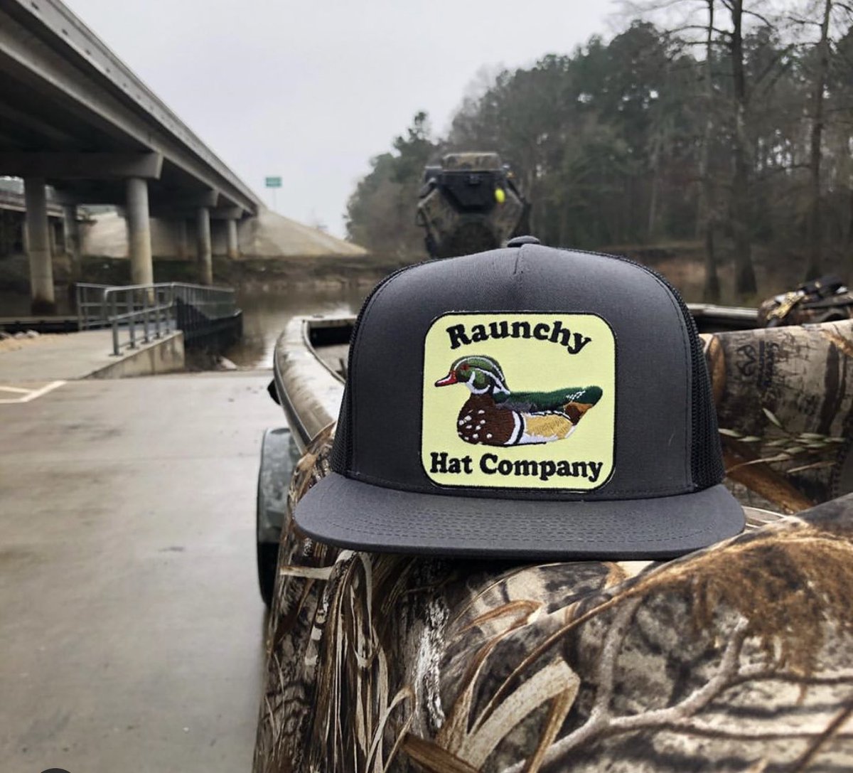 CoRaunchy's tweet photo. Happy Friday Raunchy Fam! As hunting season approaches get yourself one of these bad boys! 
.
“The Woody” is up on the shop only while supplies last!! #smallbuisness #raunchyhatco https://t.co/rKk02s0vMC