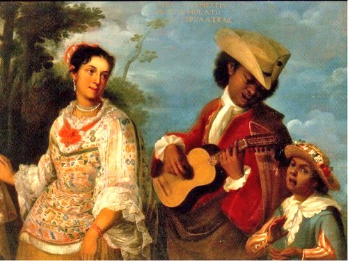 In the Colony, in the states of Guerrero and Veracruz, there was miscegenation between black slaves and the native population of Mexico who were called “pardos” by the Spanish. They and the mulattoes were the results between the white boss and the black slave.