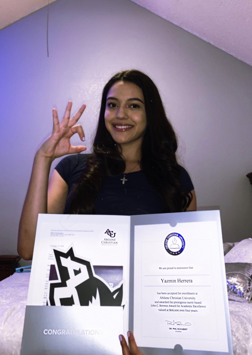 Extremely blessed to be accepted and awarded the John C. Stevens scholarship award for academic excellence at Abilene Christian University! #ACU25