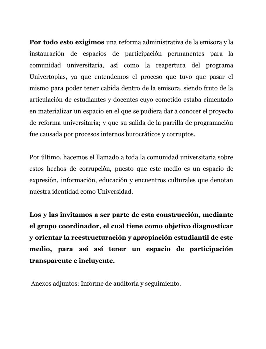 Para pensar, reflexionar, opinar y sugerir sobre este problema.