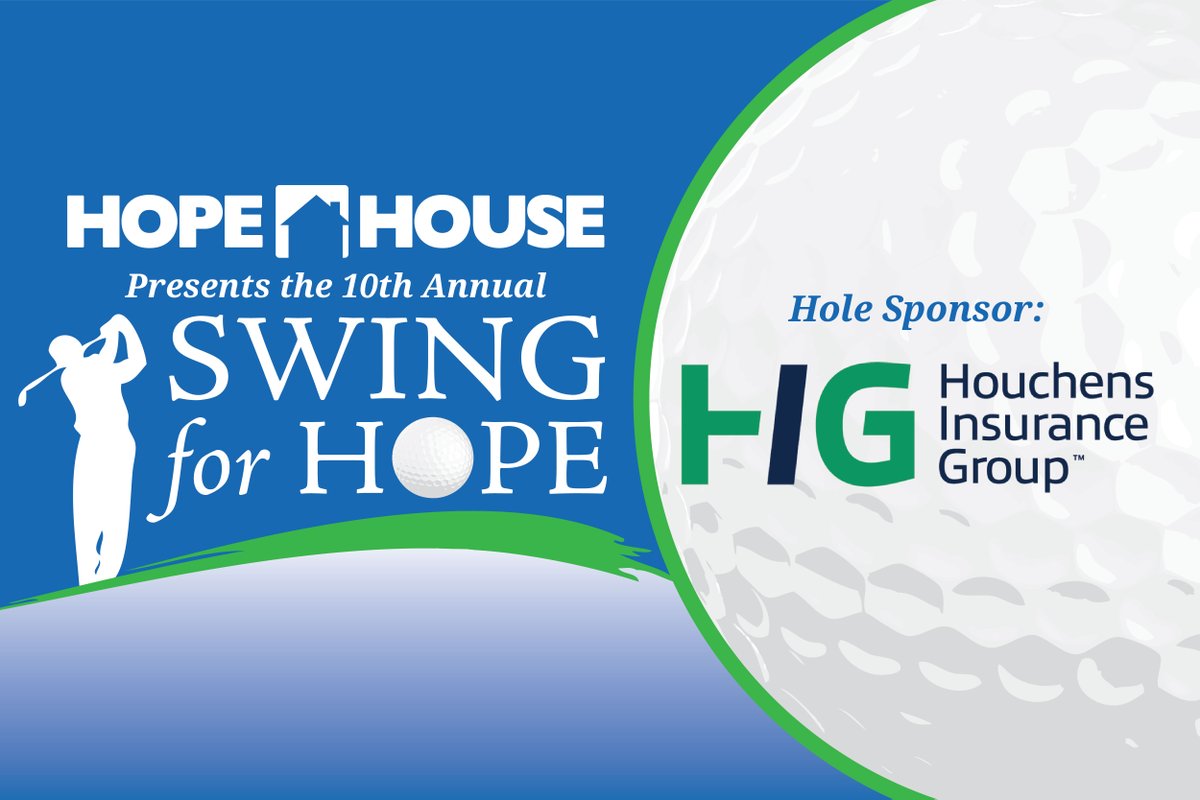 hopehousebg's tweet image. Thank you to Houchens Insurance Group for being a 10th Annual #SwingForHope Hole Sponsor!