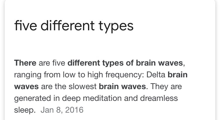 Those are names for Greek letters of the alphabet. BUT, they just so happen to be names for....brain waves. But then, I thought Epsilon isn’t listed. So it cannot be related to brain waves.Or was I wrong? 9/