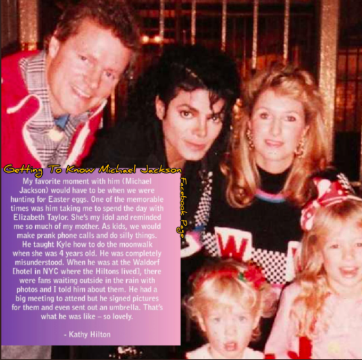 Michael Jackson and long time close friend, Kathy Hilton describes the man she knew and loved for decades -They both named their daughter's Paris. 