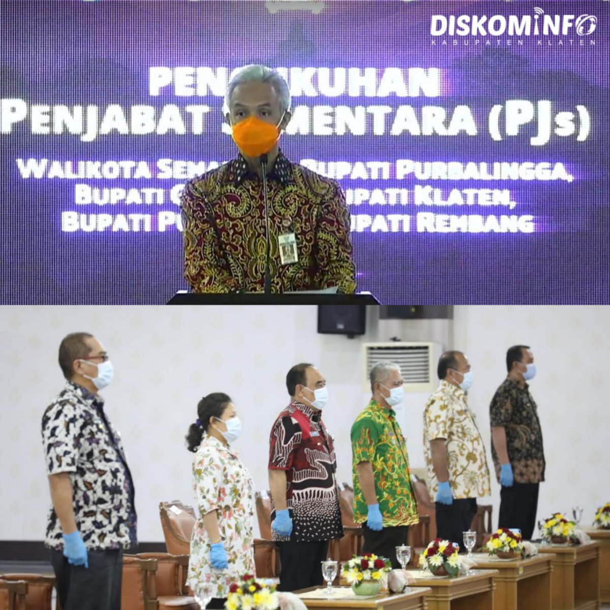 Penunjukan Pjs tertuang dalam Keputusan Menteri Dalam Negeri Nomor 131.33-3002 Tahun 2020 tentang Penunjukan Penjabat Sementera Bupati Klaten Provinsi Jawa Tengah.