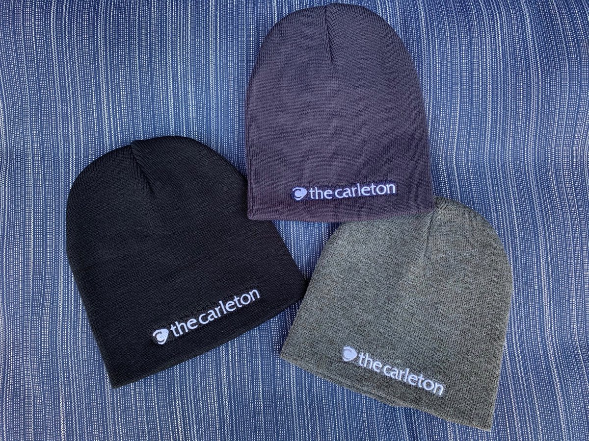 CarletonHalifax's tweet photo. With fall in the air, why not treat yourself to a new toque for the season. We have black, navy and grey! $10 each all in. Get yours at #TheCarleton today! 🍂 https://t.co/UsUN7tBr4X