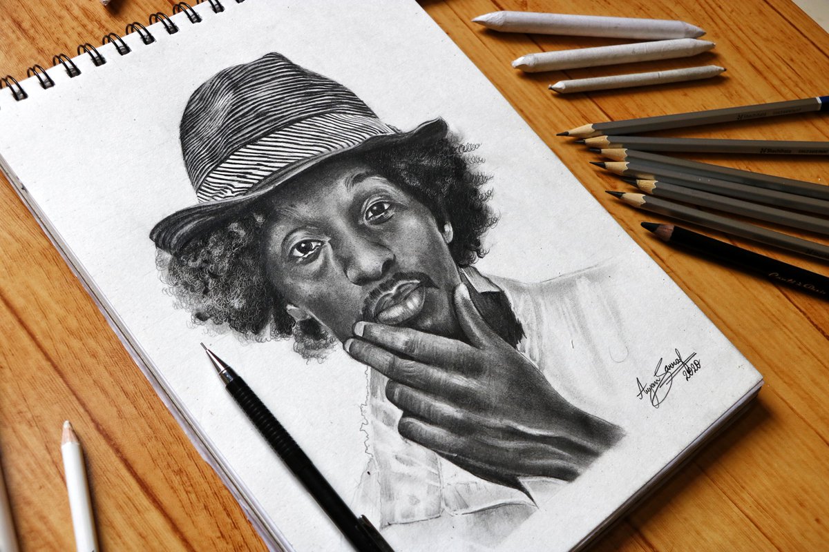 greydepictions's tweet photo. ✍🏼

Graphite pencil sketch of @KNAAN 🖤
A4 size paper 📋
Artline sketch pencils ✏️
#greydepictions 
#art 
#sketch https://t.co/B2Ui0fC5Ts