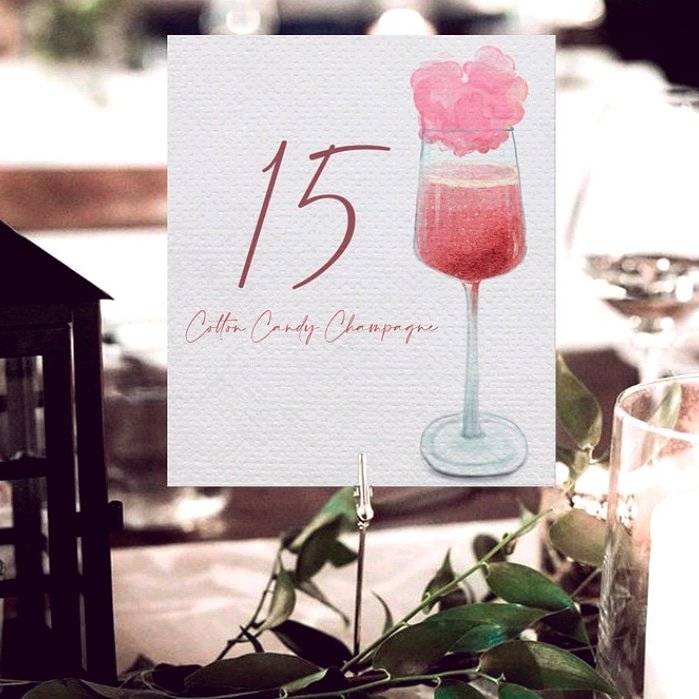 MoonstarsI's tweet photo. 🇬🇧 the sofisticated look of some #cocktails needs to be illustrated. Once we saw how this Cotton Candy Champagne was made we fell in love 😍
Would you have ever thought of including this cocktail theme for your #tablecards ?
Elegant, fun, colourful and sweet super sweet! https://t.co/lLowsqISd5