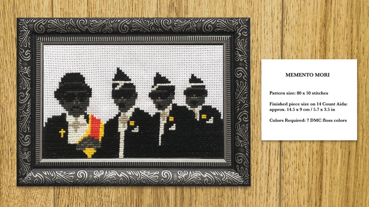 supermworkshop's tweet image. Memento Mori! Coffin Dance Crew Easy Cross-stitch Pattern: etsy.me/3j4bYWO
#embroidery #crossstitch #handmade #pointdecroix #modernembroidery #embroiderypattern #embroideryart #embroidery #crossstitchpattern
#coffindance #mementomori #death #memes