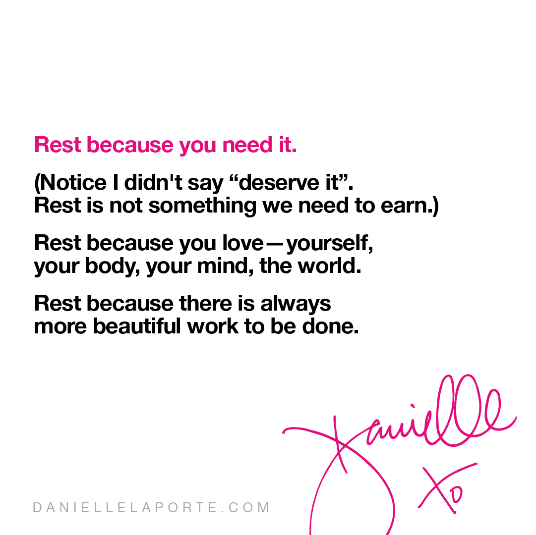 DanielleLaPorte's tweet photo. Rest is love.β£
For those of us who believe in the intelligence of Love: https://t.co/z88H8QvUwH
#rest #restislove #pause #reflect #dailyd https://t.co/NckfjRiw0p