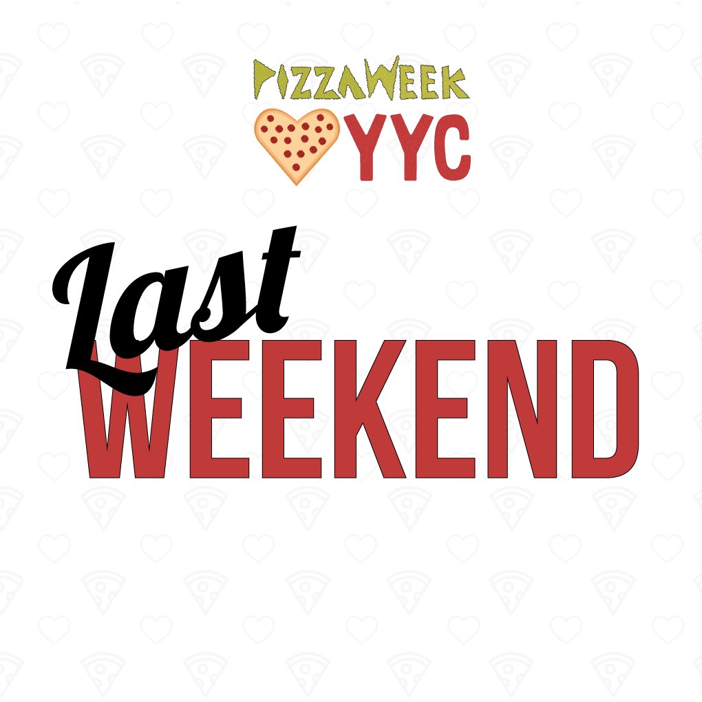 Are you ready?! This is the last weekend of #YYCPizzaWeek 2020! What pizza creations will you be trying this weekend?! 

#YYCPizzaWeek2020
#YYCsbestpizzas #YYC #YYCSupportlocal #YYCPizza
#YYCsmallbusiness
