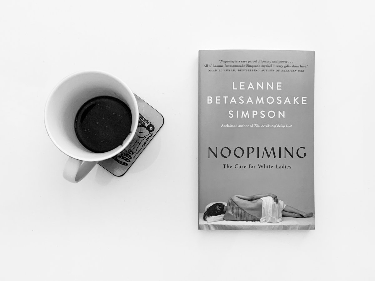 Now reading 'Noopiming: The Cure for White Ladies' by Leanne Betasamosake Simpson.
#IndigenousReads