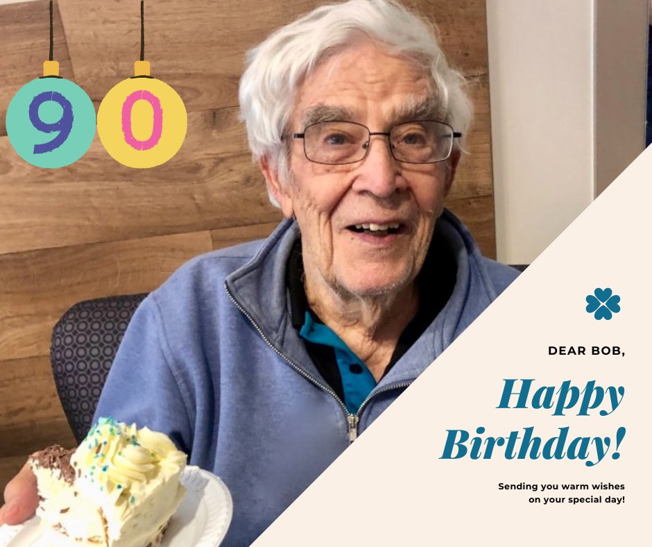 A very happy birthday to you Bob. May your 90th year be full of fun, laughter, friends and family. 