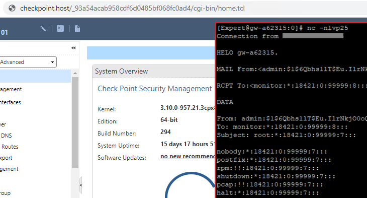 Checkpoint patched a vulnerability in a Gaia OS component (CVE-2020-6020) discovered by our researchers Mikhail Klyuchnikov &amp; Nikita Abramov. Argument Injection led to Arbitrary File Reading with root privileges and DoS.

supportcenter.checkpoint.com/supportcenter/…