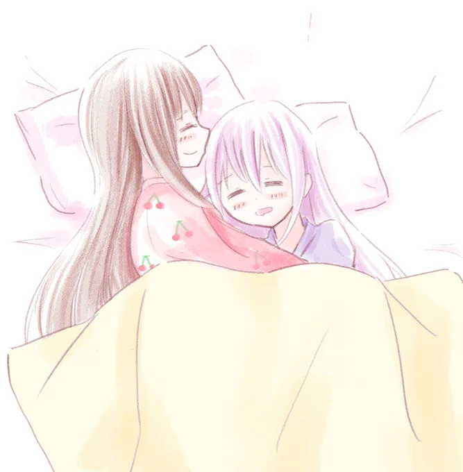 すやすや…
#ちぇり絵 #ピノの自由帳 